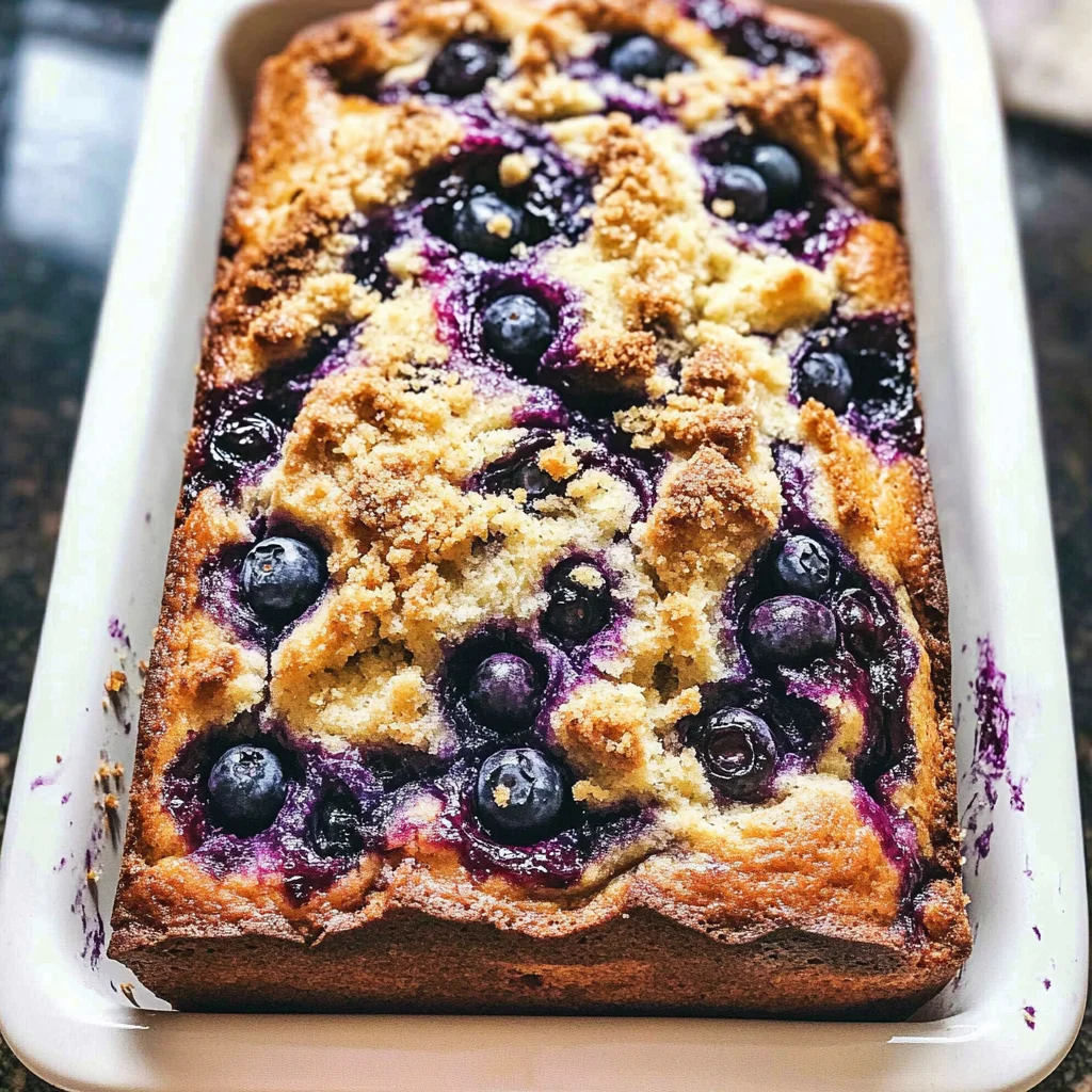 Blueberry Pie Quick Bread