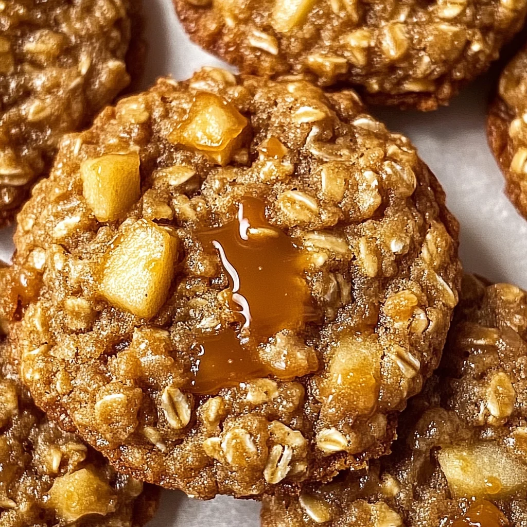 Caramel Apple Oatmeal Cookies