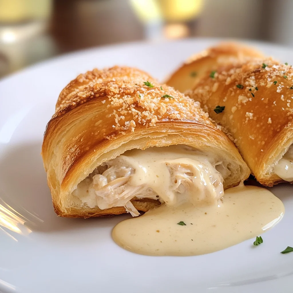 Chicken Pillows with Creamy Parmesan Sauce for Cozy Nights