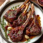 Fancy Pomegranate Lamb Chops