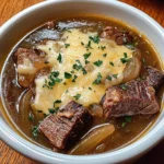 French Onion Beef Short Rib Soup