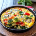 Garden Veggie Frittata: A 150-Calorie Delight
