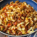 Ground Beef and Chopped Cabbage