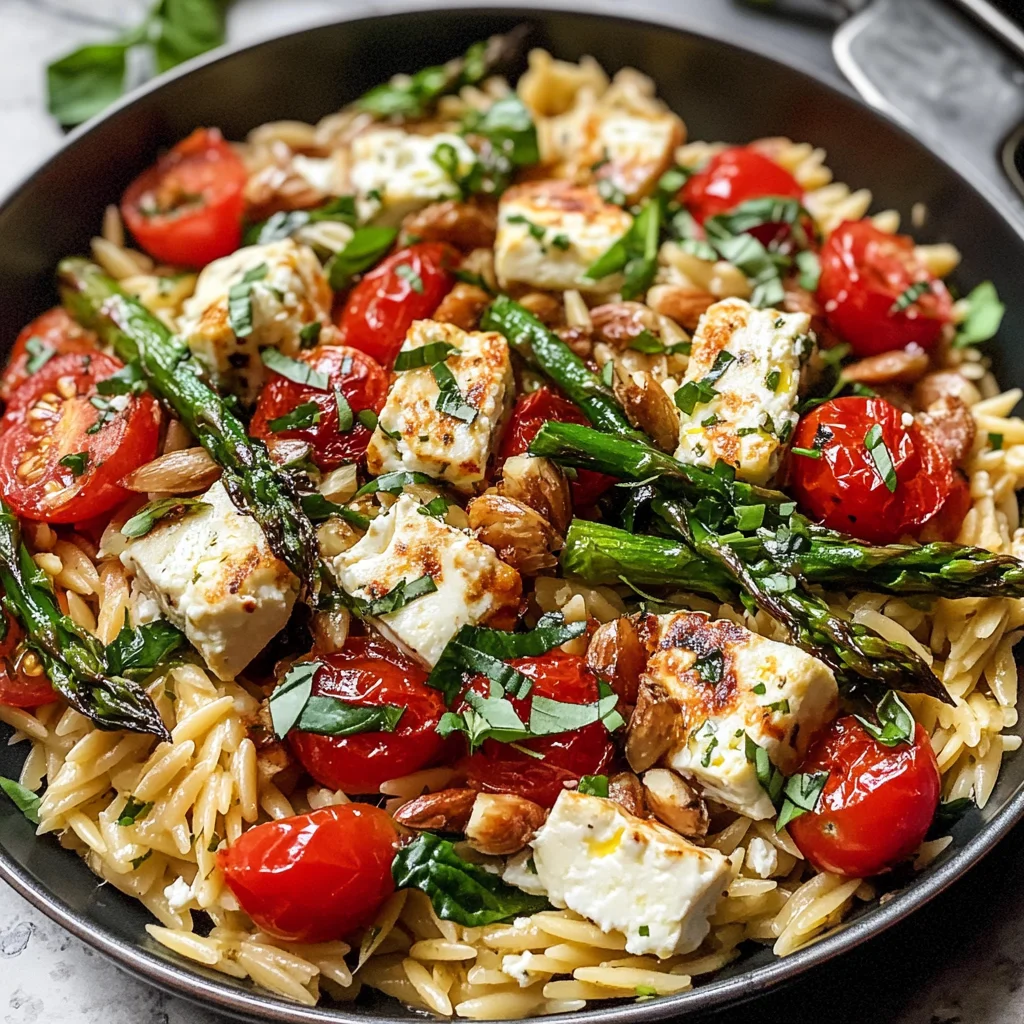 Healthy Baked Feta Orzo