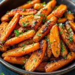 Honey Garlic Butter Roasted Carrots