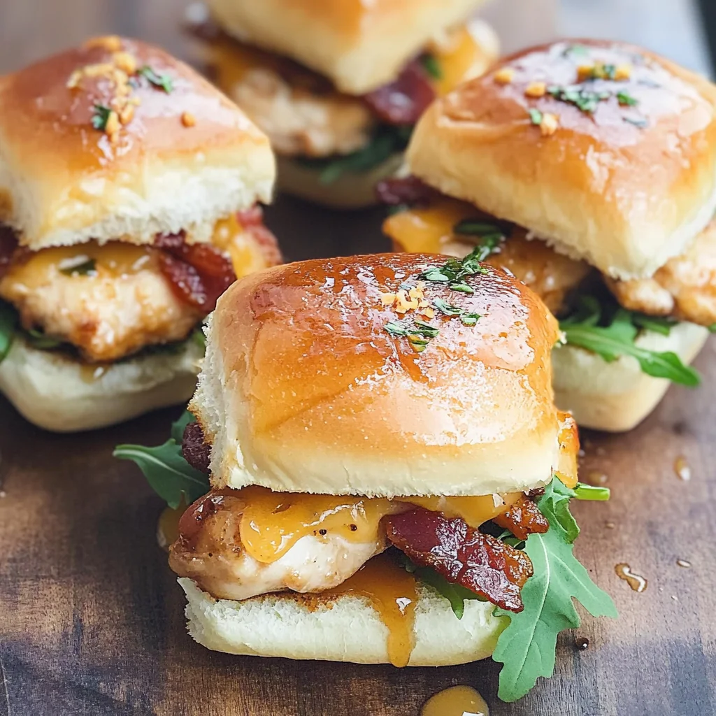 Maple Chicken & Bacon Sliders