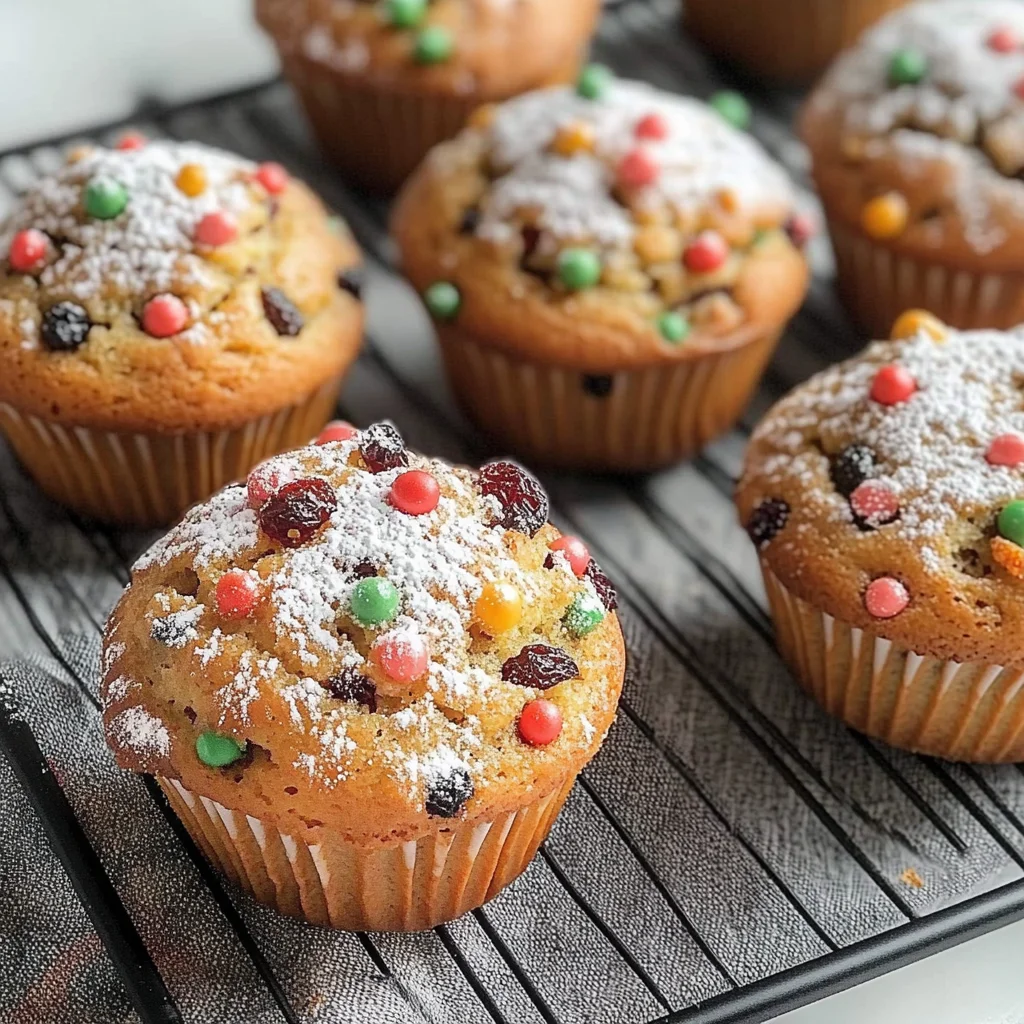 Moist Christmas Stollen Muffins