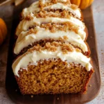 Pumpkin Bread with Cream Cheese Frosting
