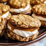 Salted Caramel Gingerbread Oatmeal Cream Pies