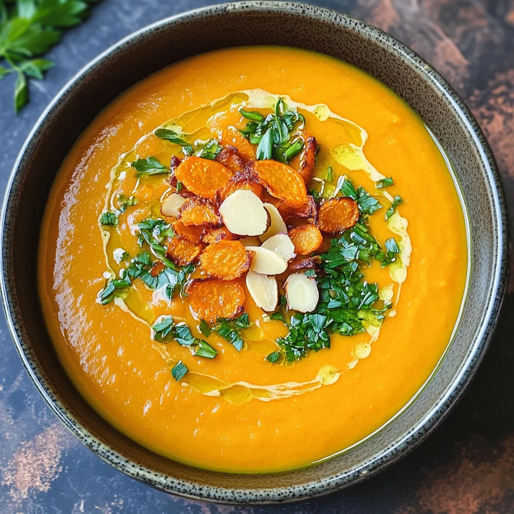 Spicy Miso Carrot Soup