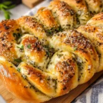 Swirled Garlic Herb And Cheese Bread