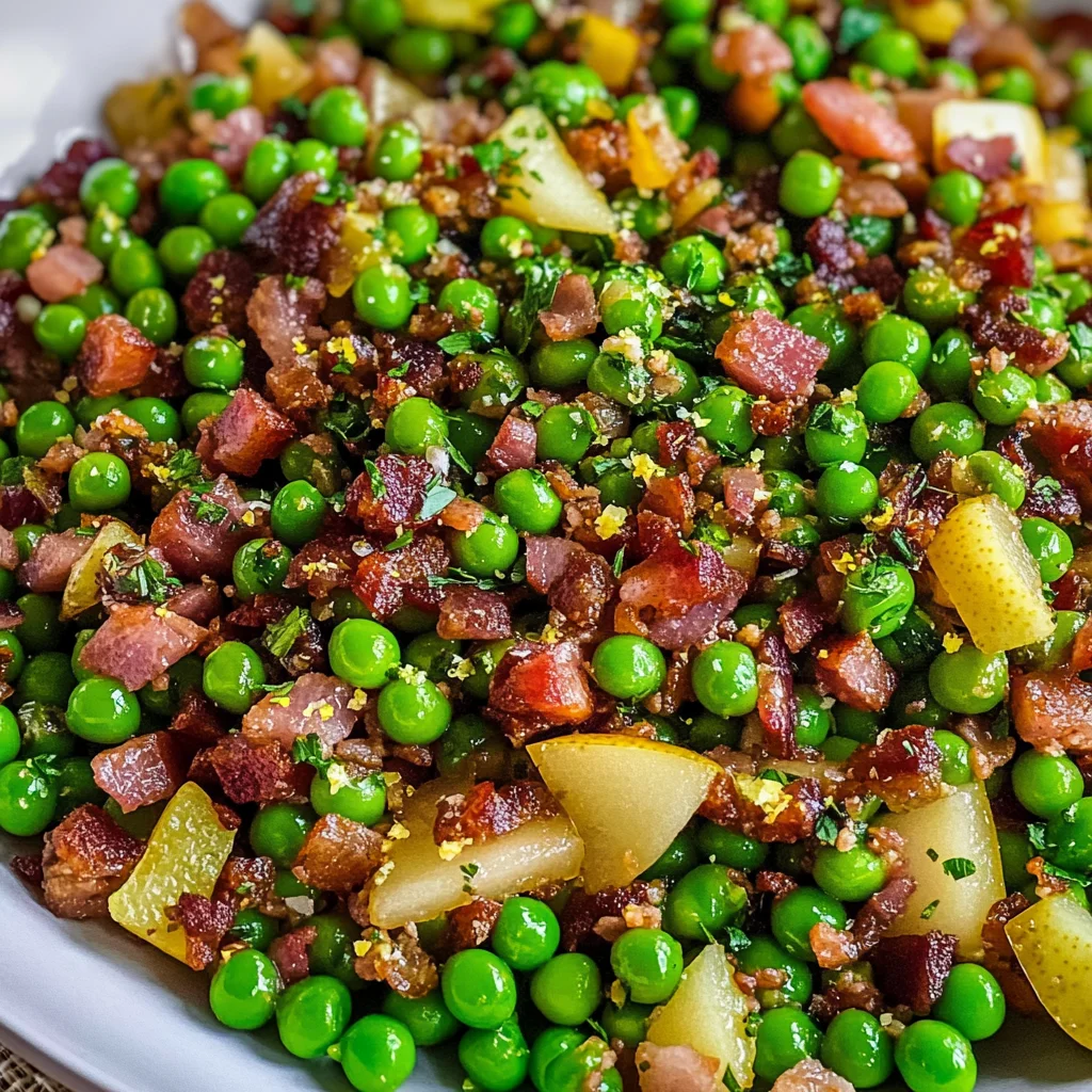 Thanksgiving Peas (with Pear and Pancetta)