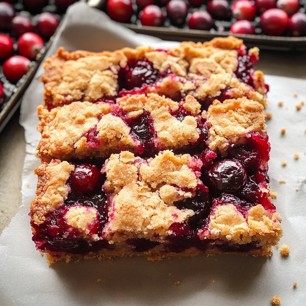 Cranberry Crumble Bars Recipe