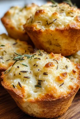 Easy Garlic Rosemary Focaccia Muffins