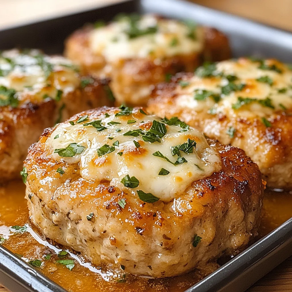 Garlic Parmesan Chicken Meatloaves
