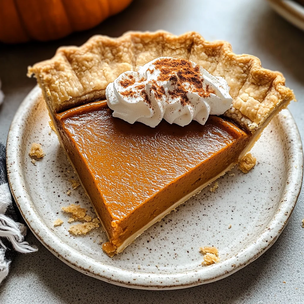 Pumpkin Pie Recipe
